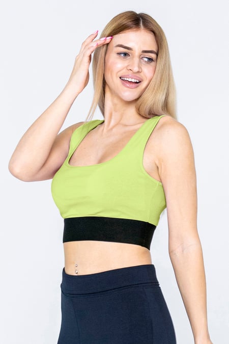 Purple Y Back Body Fitted Cropped Vest