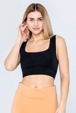 Y Back Body Fitted Cropped Vest