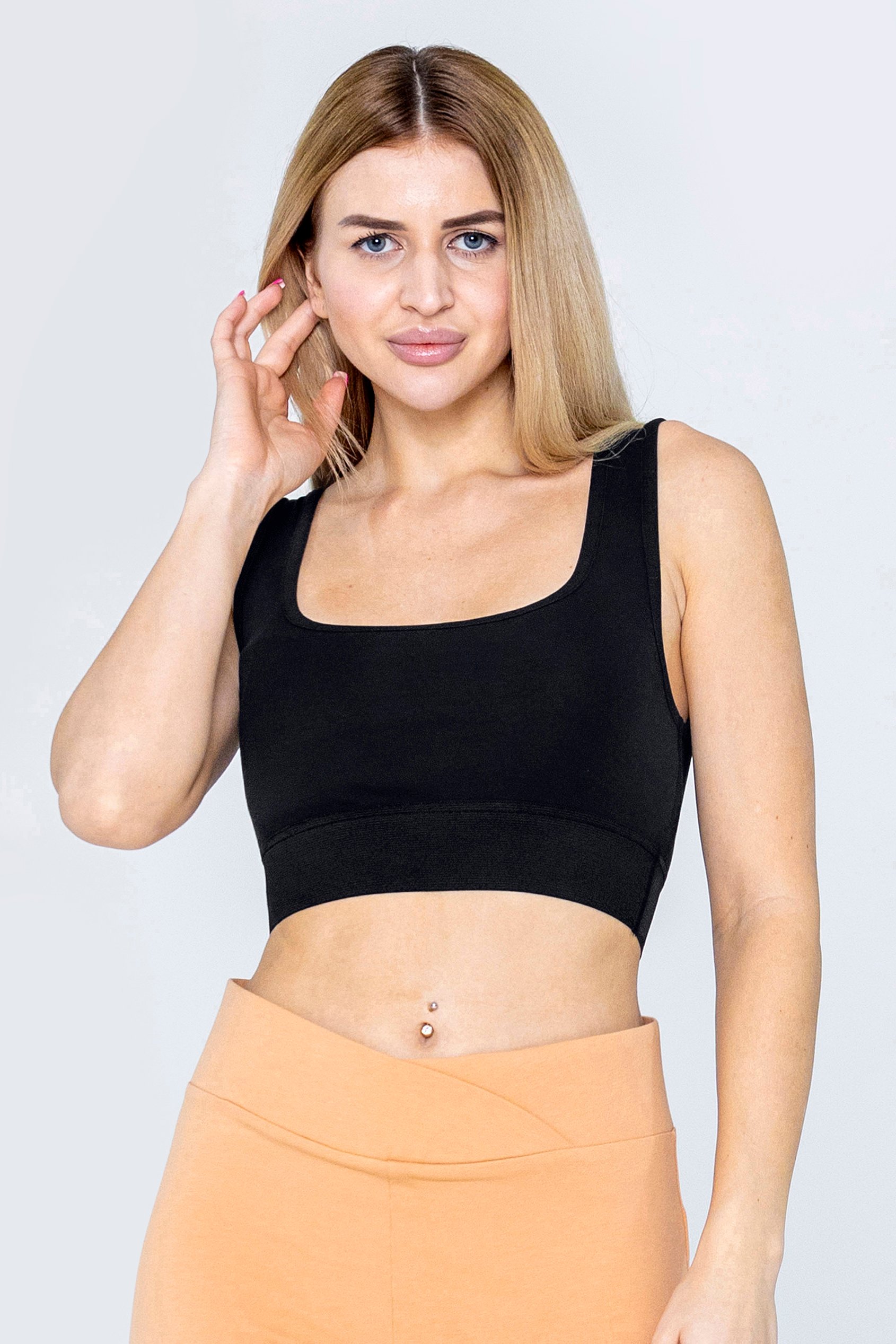 Y Back Body Fitted Cropped Vest