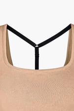 Y Back Body Fitted Cropped Vest