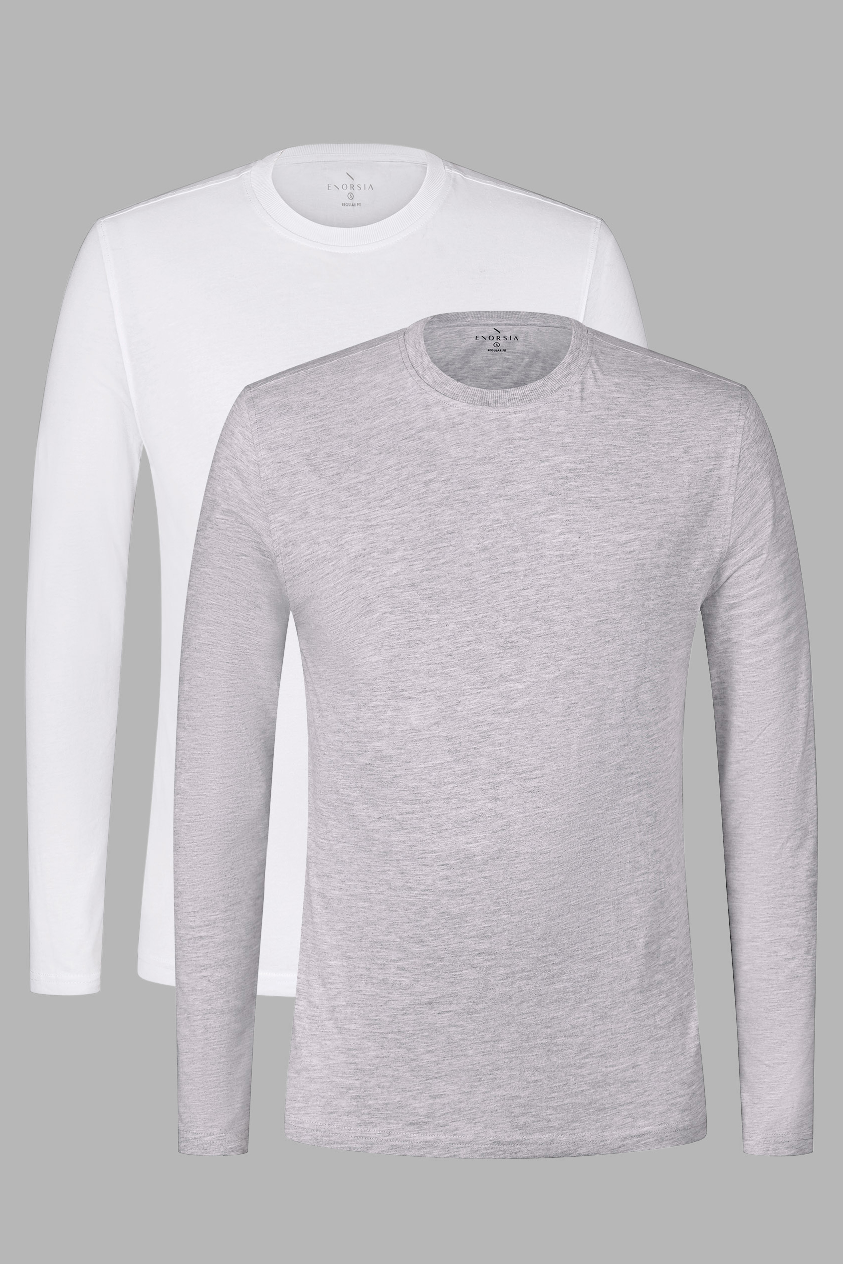Regular Fit Long Sleeve T-Shirt 2 Pack