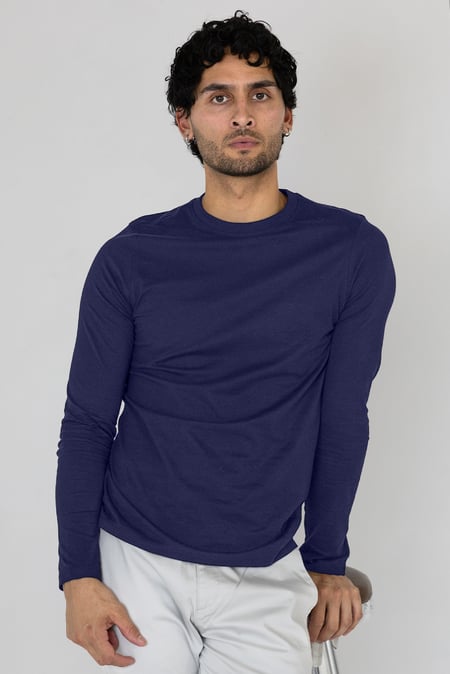 White/Grey Mélange Regular Fit Long Sleeve T-Shirt 2 Pack