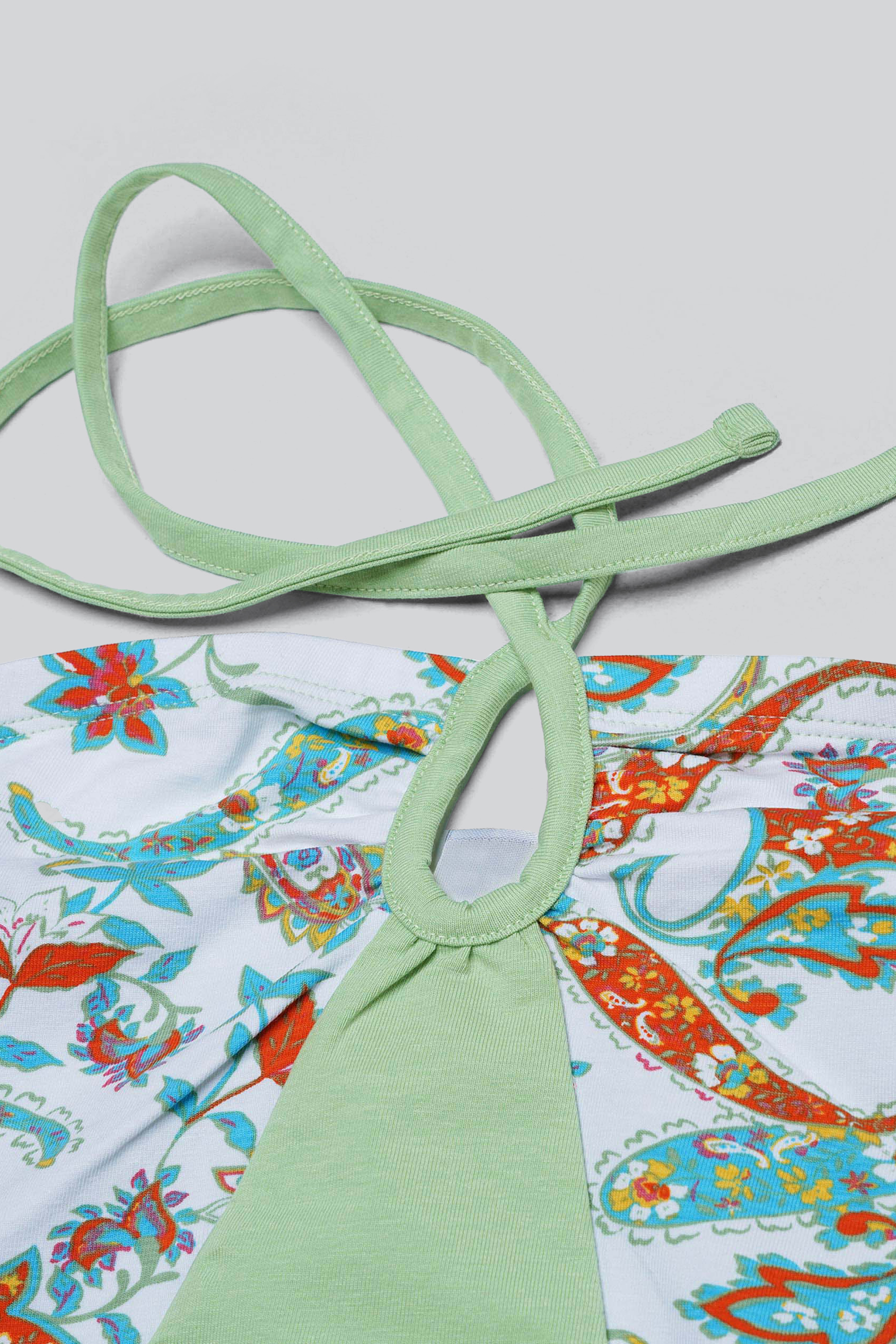 Halter Neck Floral Printed Cami