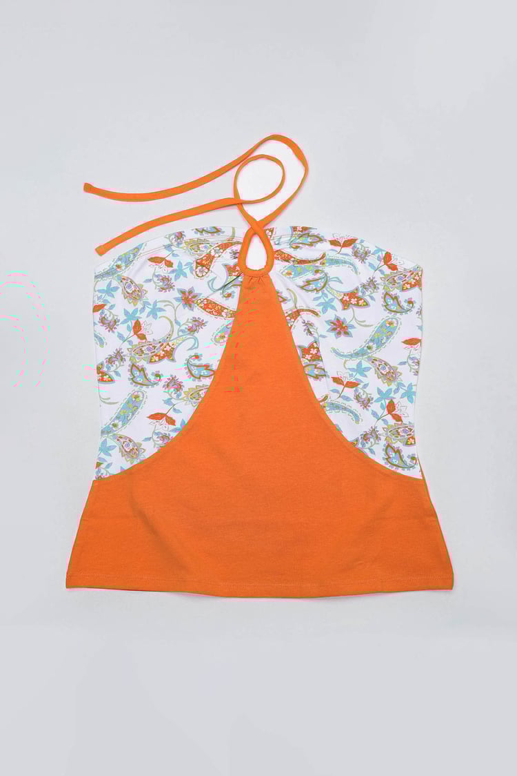 Halter Neck Floral Printed Cami