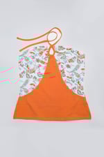 Halter Neck Floral Printed Cami