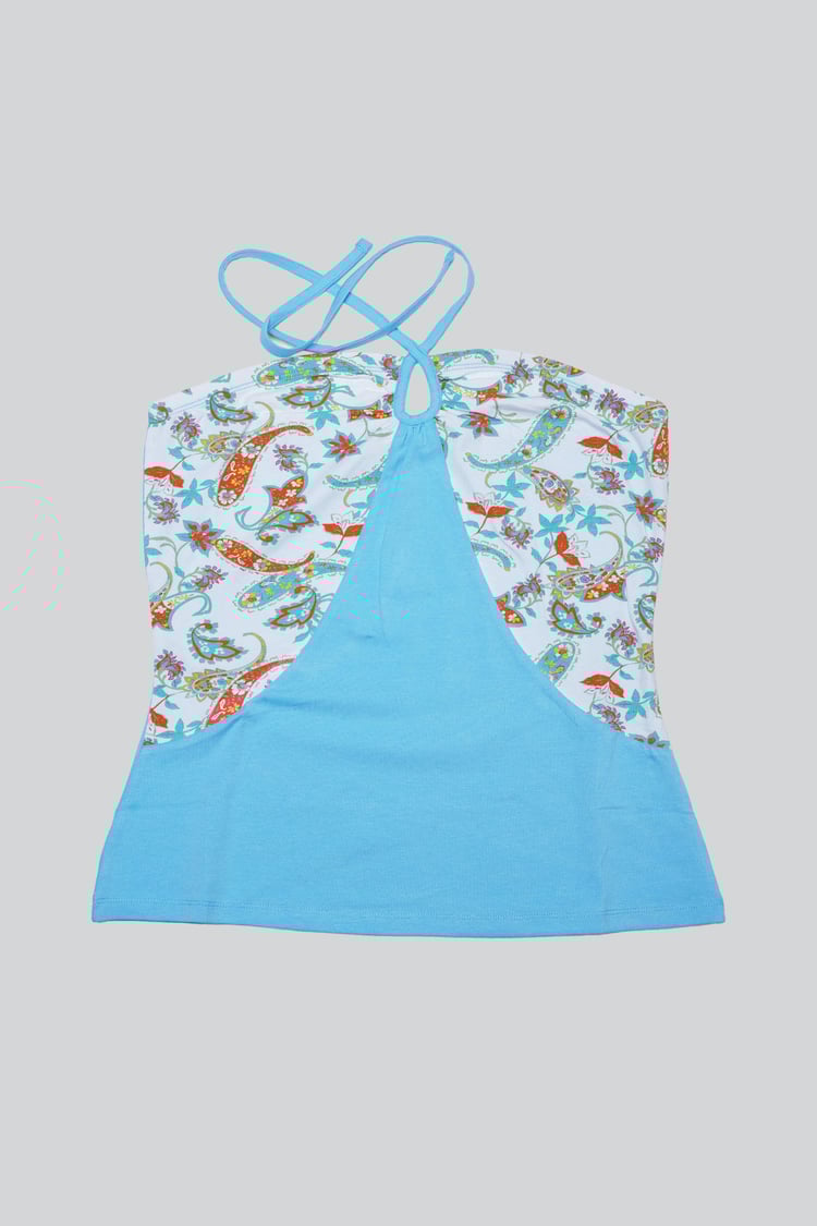 Halter Neck Floral Printed Cami