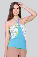 Halter Neck Floral Printed Cami