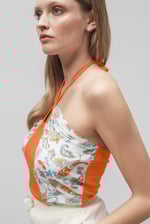 Halter Neck Floral Printed Cami