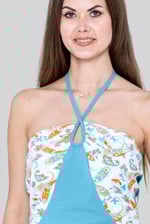 Halter Neck Floral Printed Cami