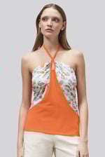 Halter Neck Floral Printed Cami