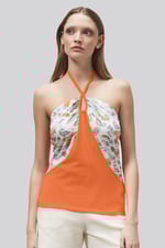 Halter Neck Floral Printed Cami