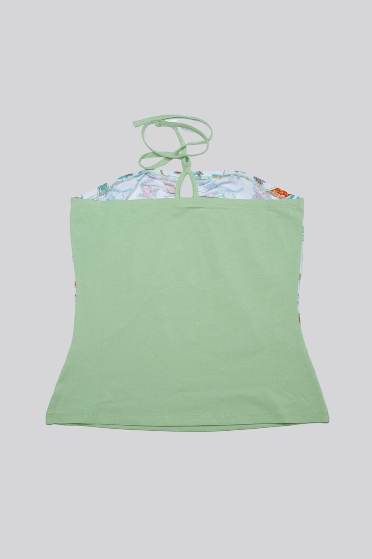 Halter Neck Floral Printed Cami