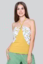 Halter Neck Floral Printed Cami