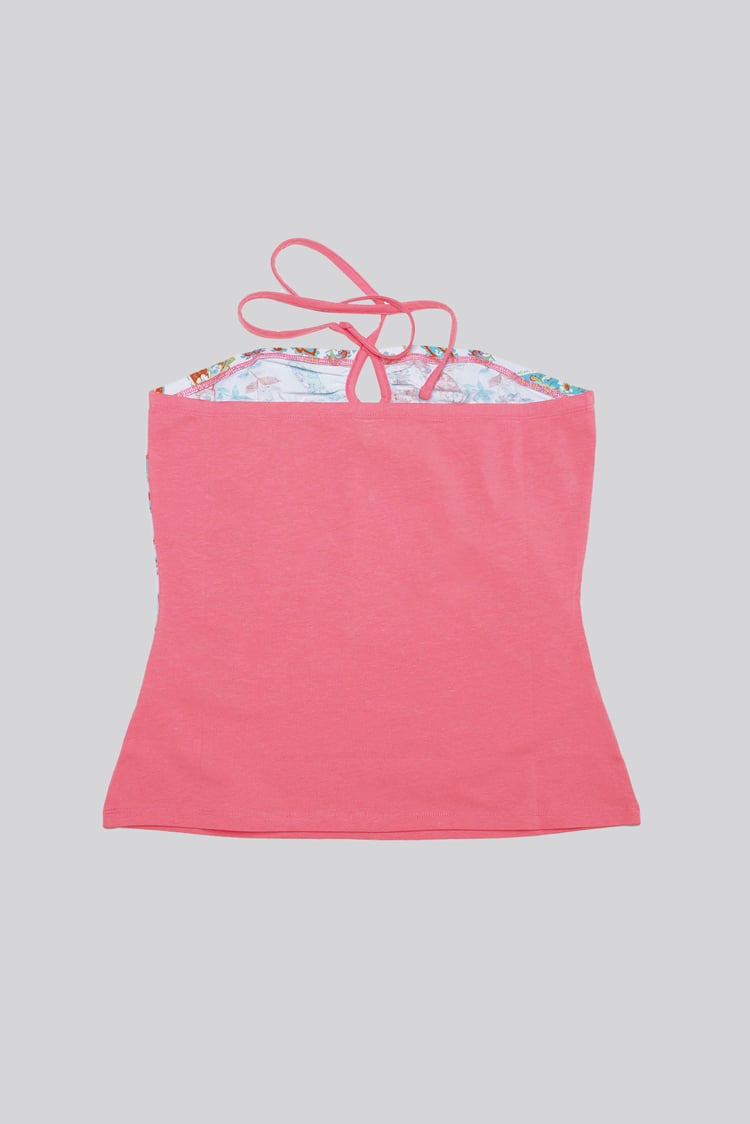 Halter Neck Floral Printed Cami