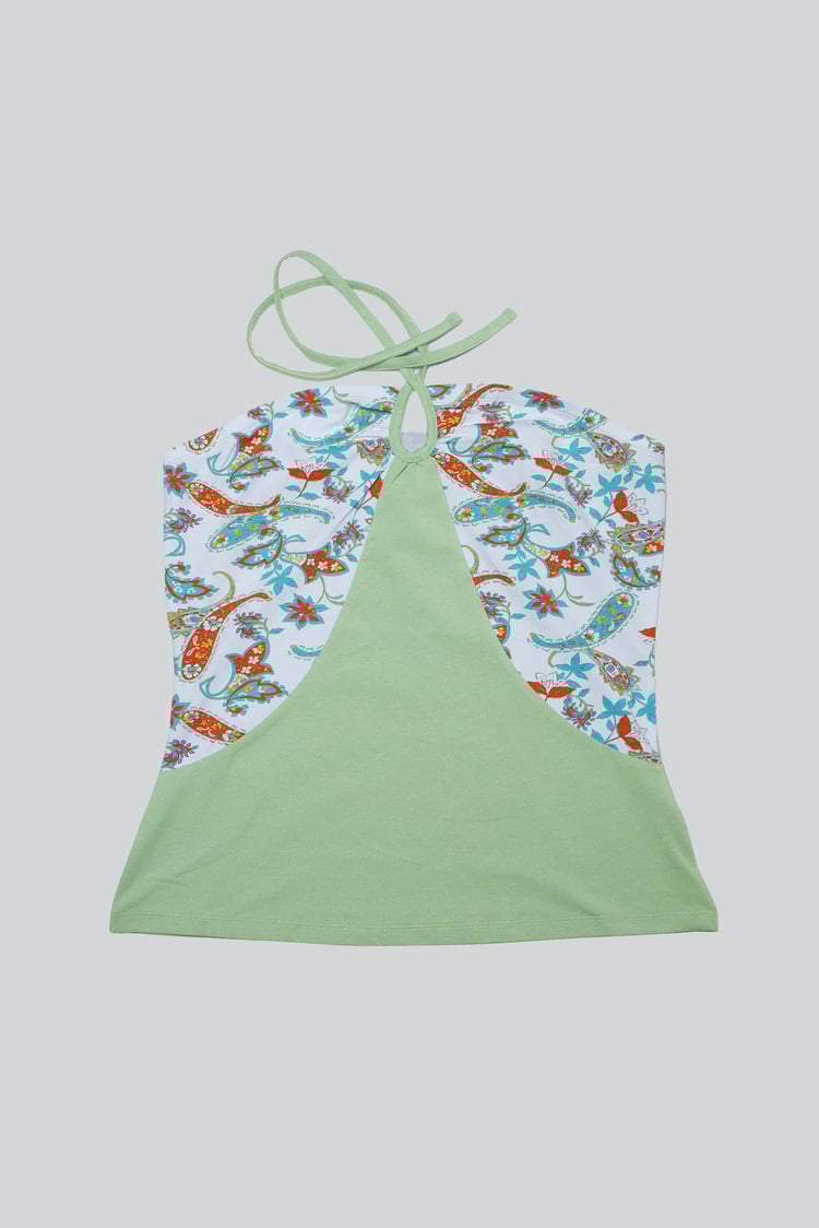 Halter Neck Floral Printed Cami