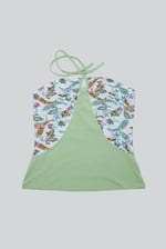 Halter Neck Floral Printed Cami