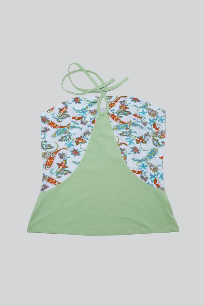 Halter Neck Floral Printed Cami