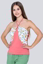 Halter Neck Floral Printed Cami