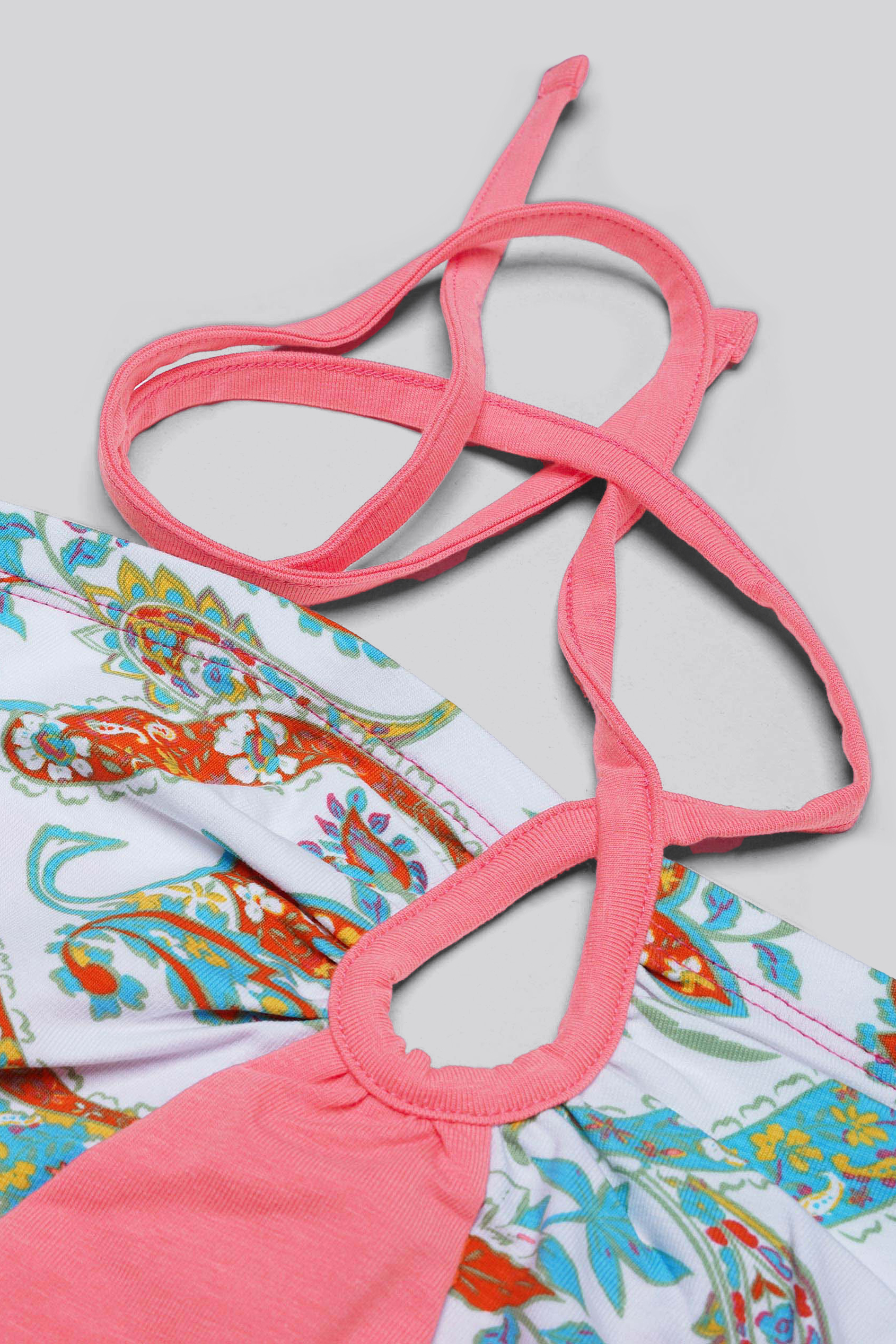 Halter Neck Floral Printed Cami