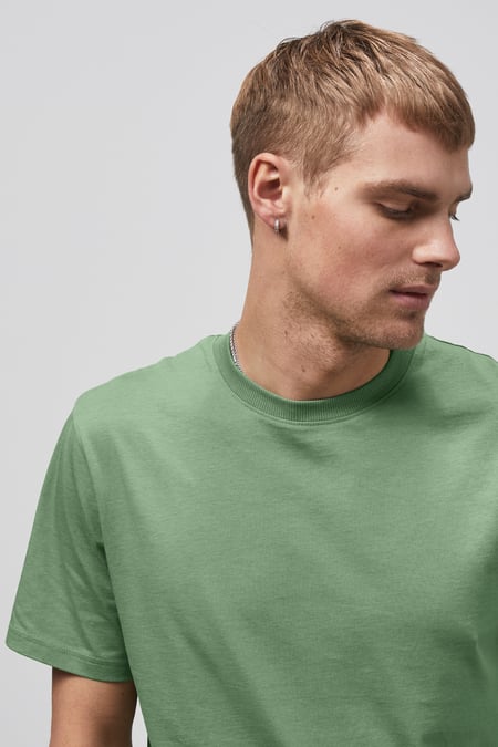 Mens Green Essential Short Sleeve T-Shirt