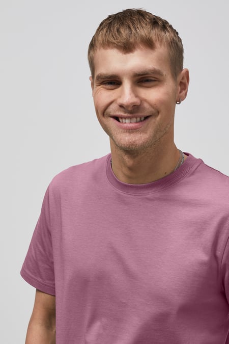Mens Pink Essential Short Sleeve T-Shirt
