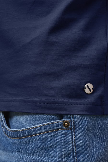 Mens Navy Essential Short Sleeve T-Shirt