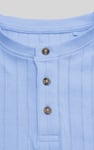 Button Detail Half Placket Long Sleeve T-shirt