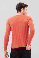 Button Detail Half Placket Long Sleeve T-shirt