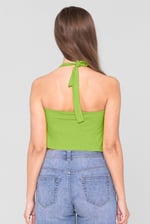 Halter Neck Crop Tank Top