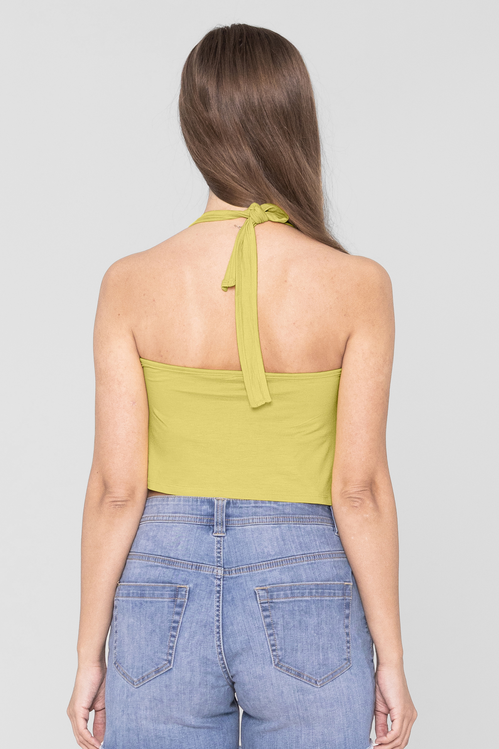Halter Neck Crop Tank Top