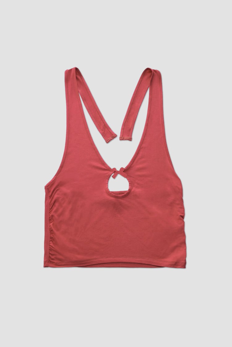 Halter Neck Crop Tank Top