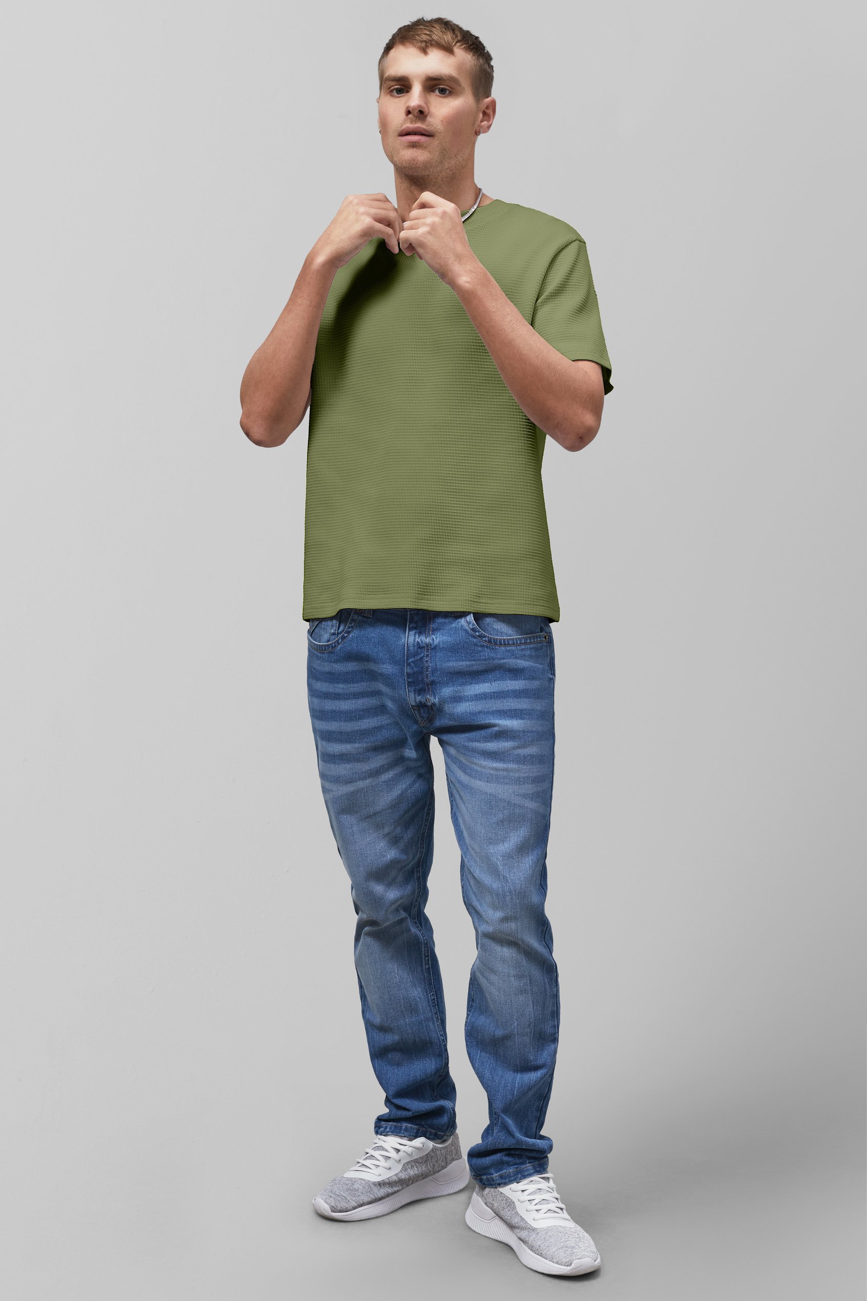 Waffle  Short Sleeve T-Shirt