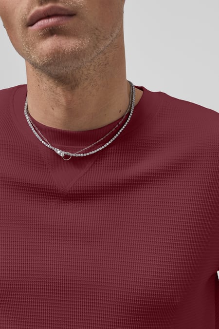 Red Waffle  Short Sleeve T-Shirt