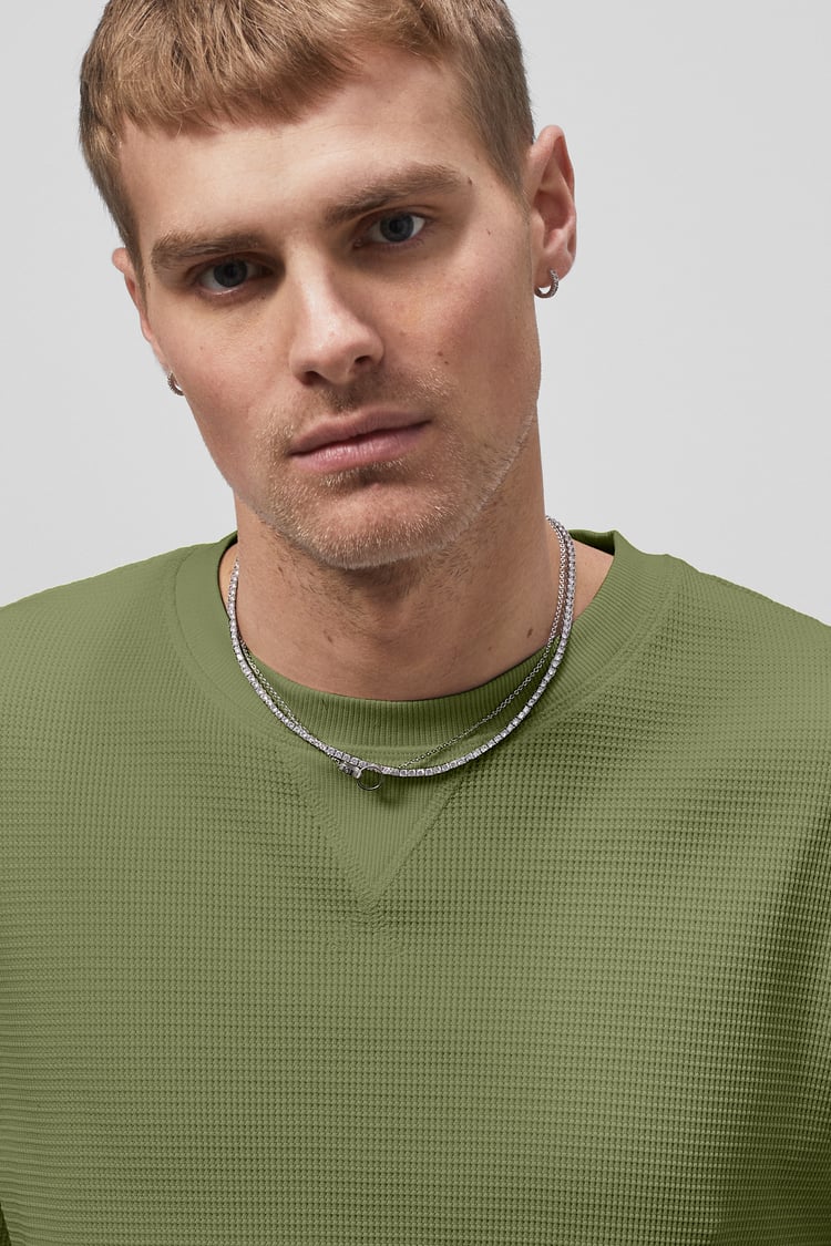 Waffle  Short Sleeve T-Shirt