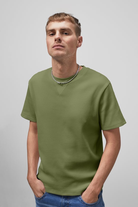 Waffle  Short Sleeve T-Shirt