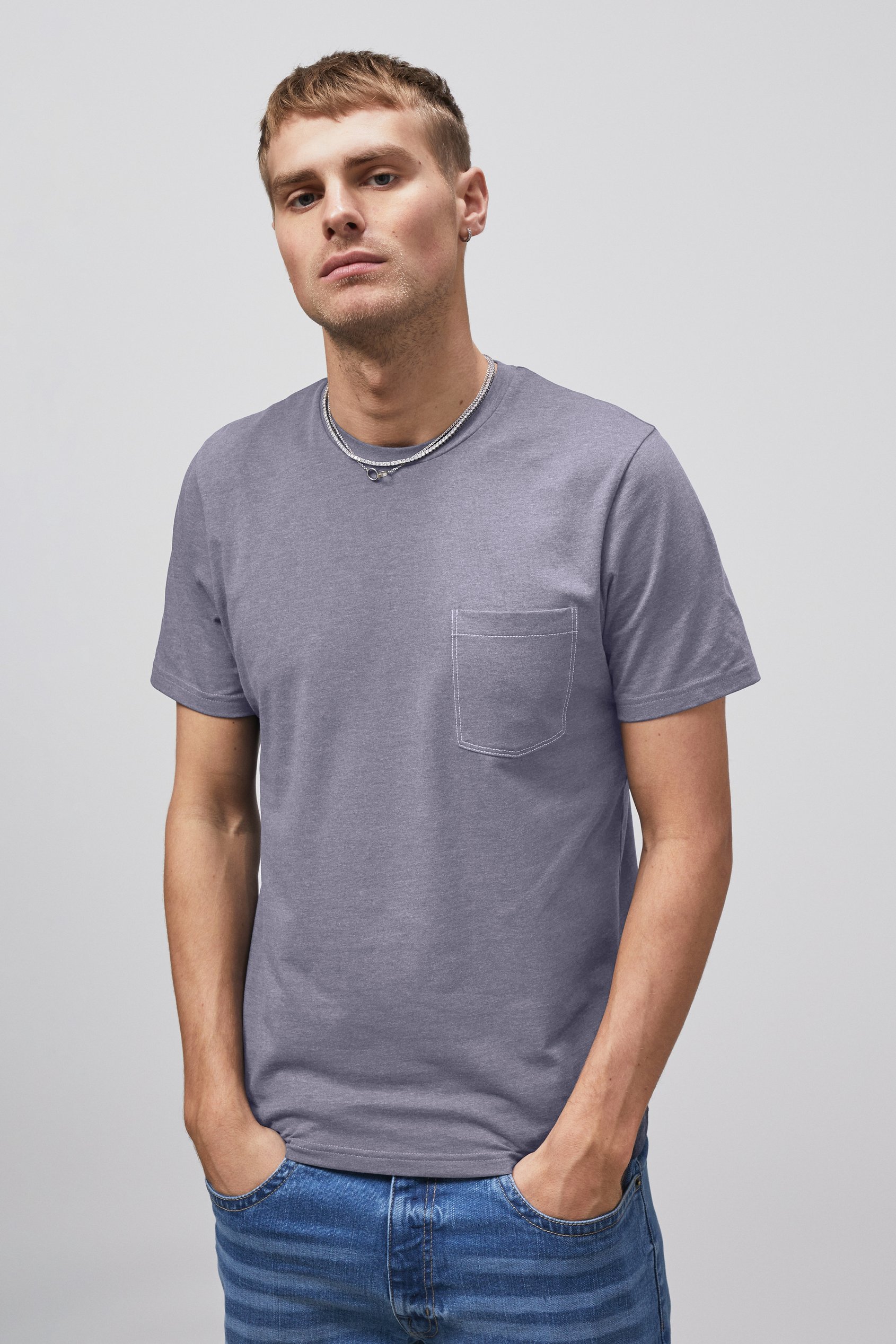 Front Pocket Short Sleeve T-Shirt
