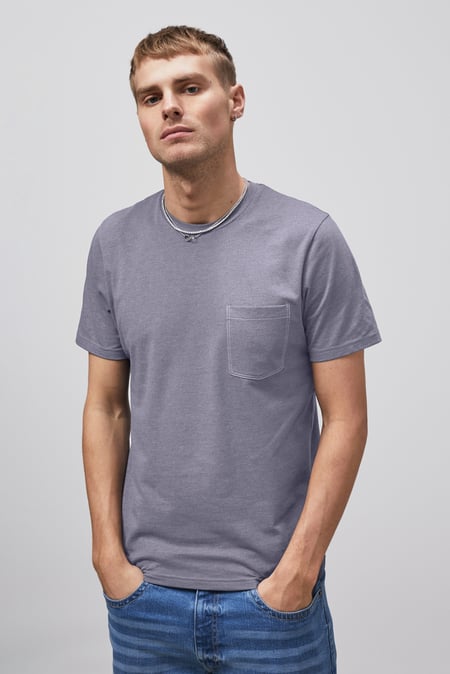 Green Front Pocket Short Sleeve T-Shirt