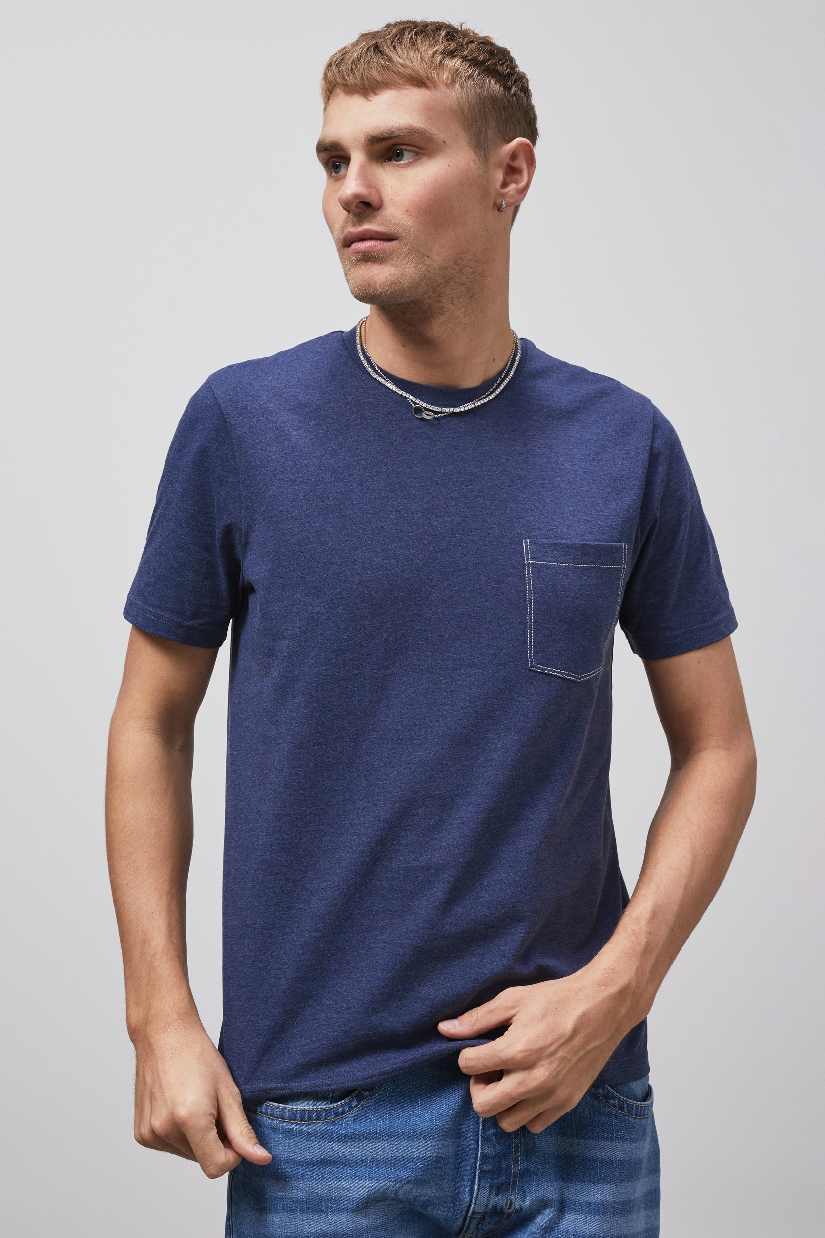 Front Pocket Short Sleeve T-Shirt