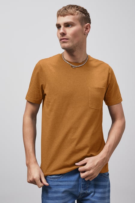 Green Front Pocket Short Sleeve T-Shirt