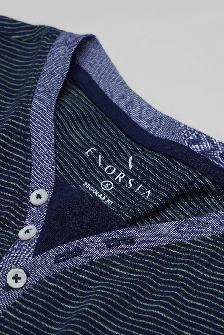 Half Placket Y/D T-Shirt