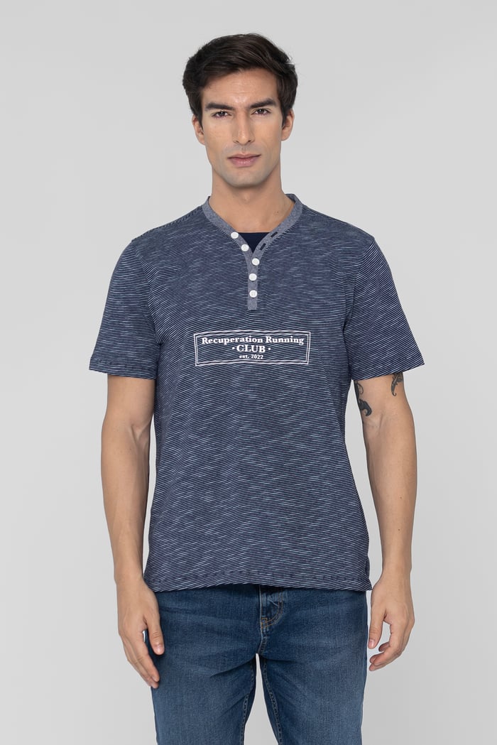 Half Placket Y/D T-Shirt