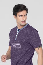 Half Placket Y/D T-Shirt