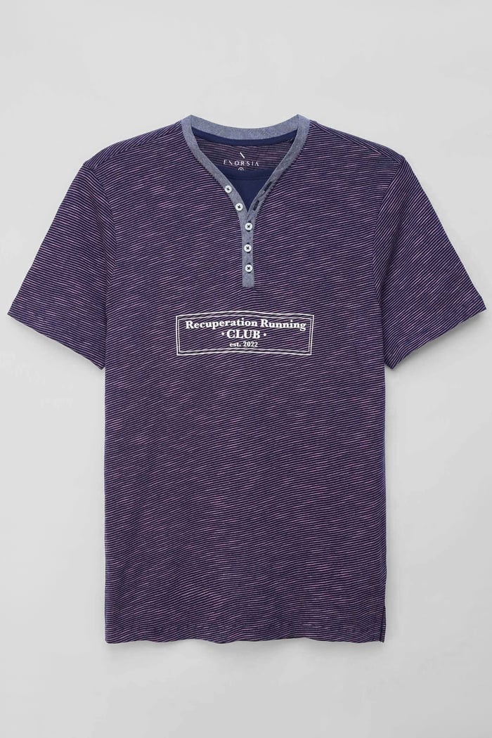 Half Placket Y/D T-Shirt