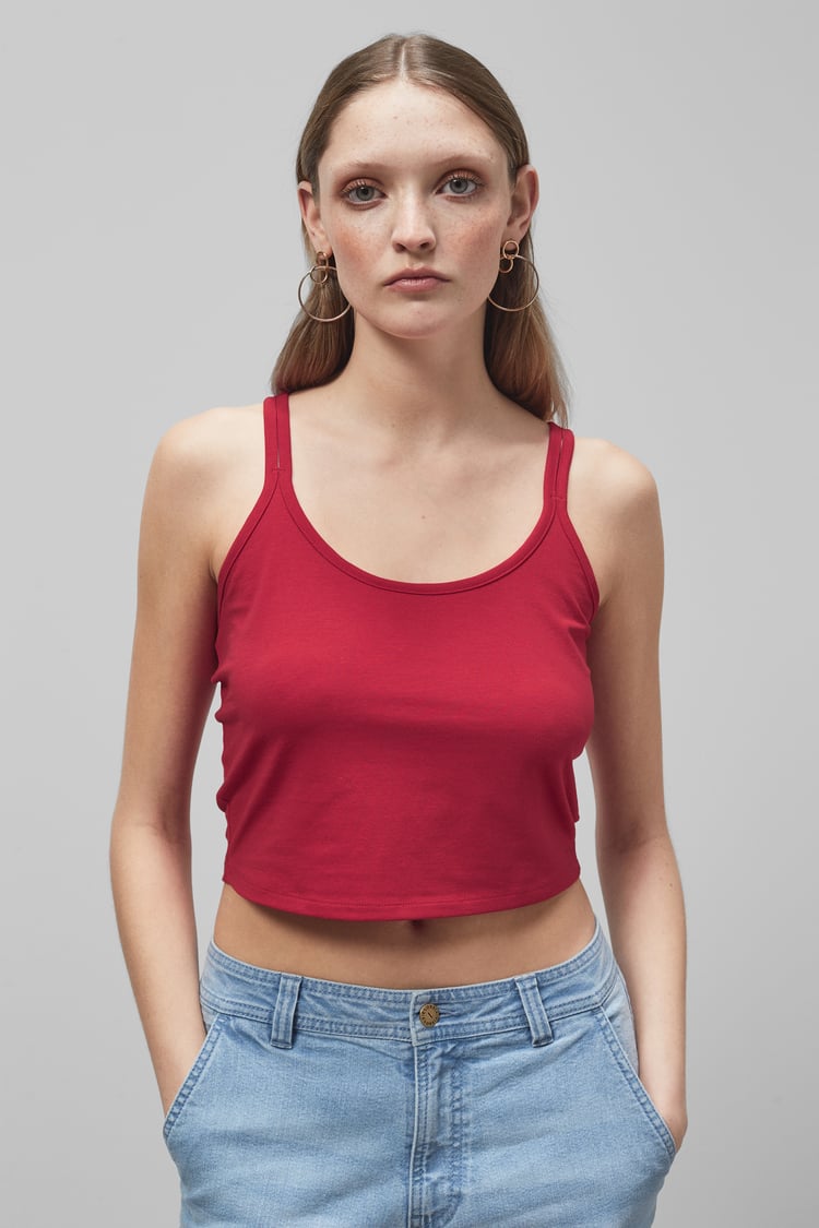 Cross Back Crop Cami