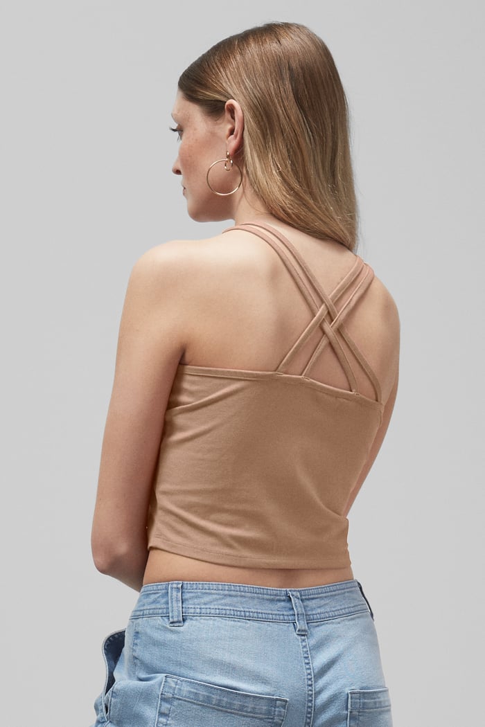 Cross Back Crop Cami