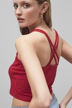 Cross Back Crop Cami