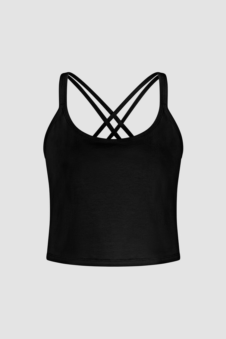 Cross Back Crop Cami