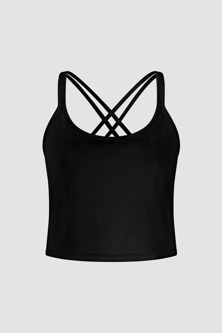 Cross Back Crop Cami