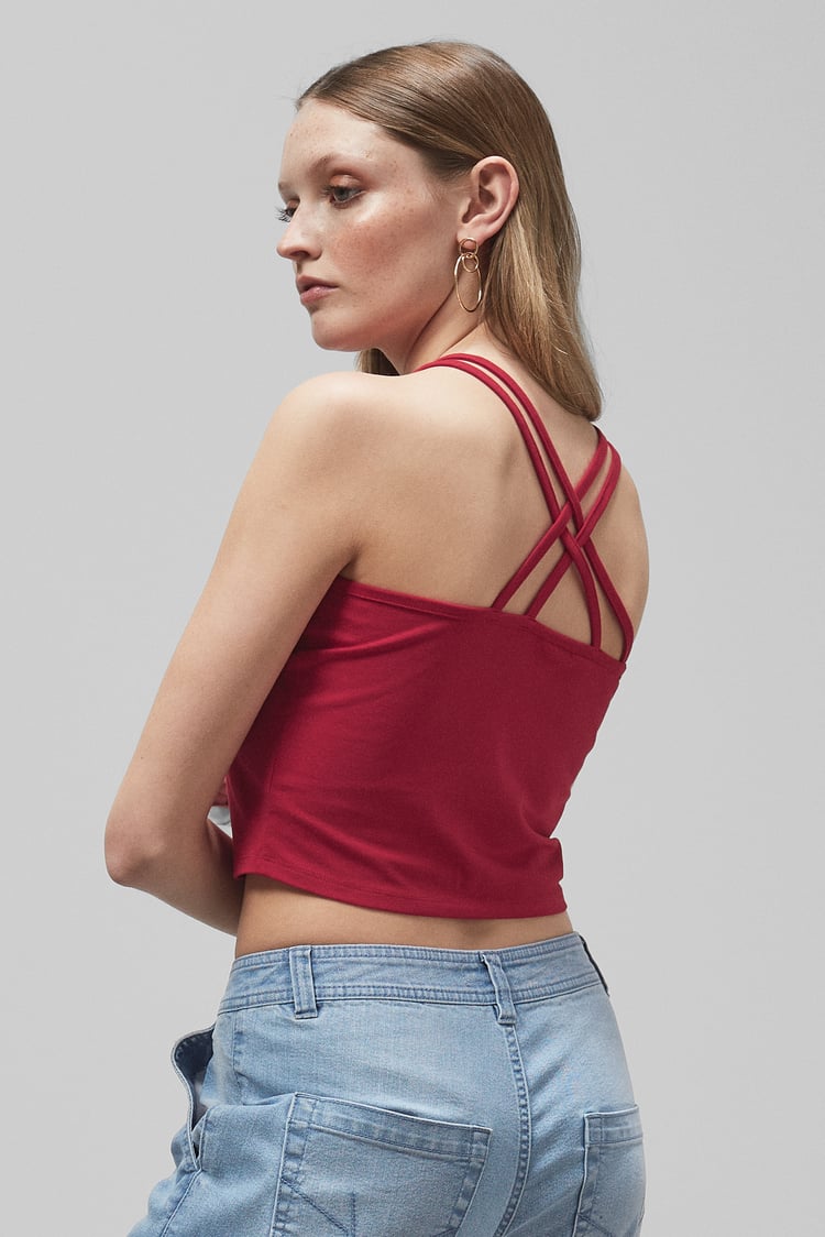 Cross Back Crop Cami