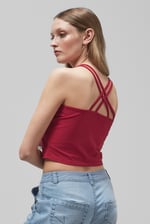 Cross Back Crop Cami